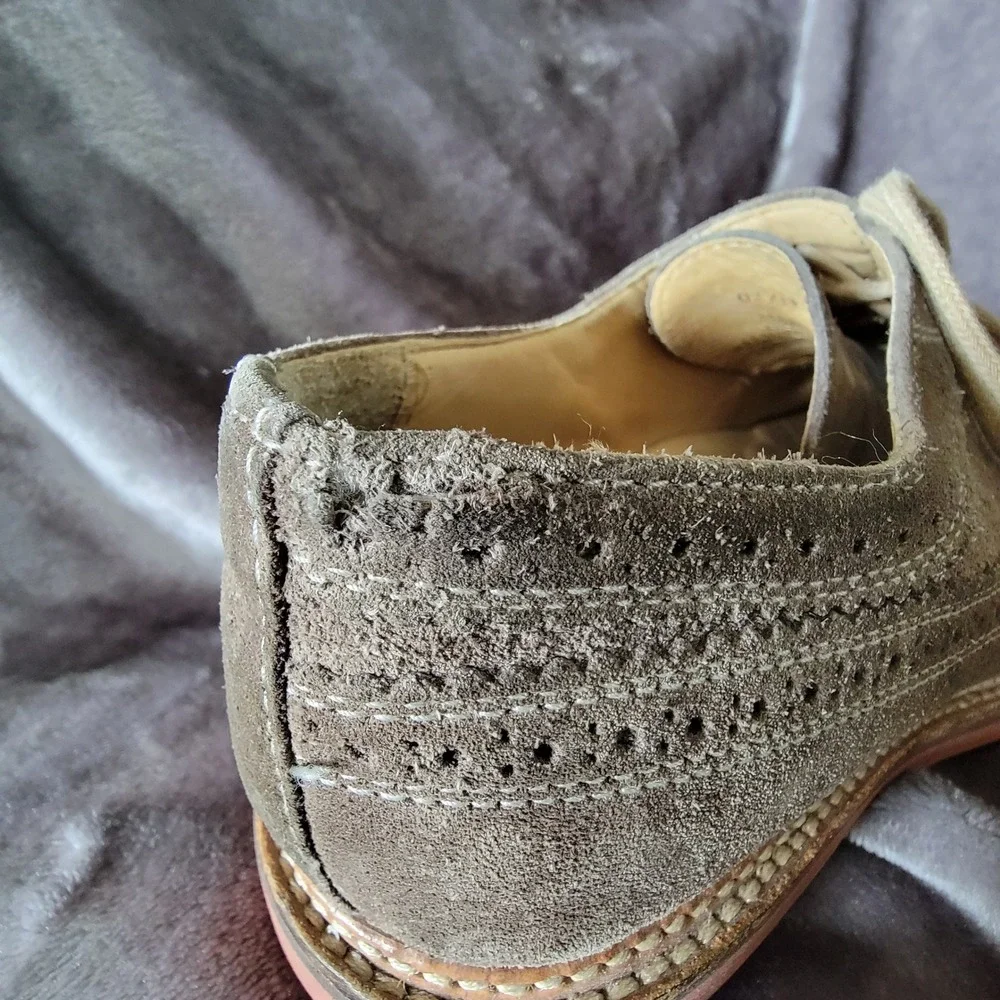 1901 Wingtip Oxfords Mens 9 Brown Fair Suede Brogue M20411
